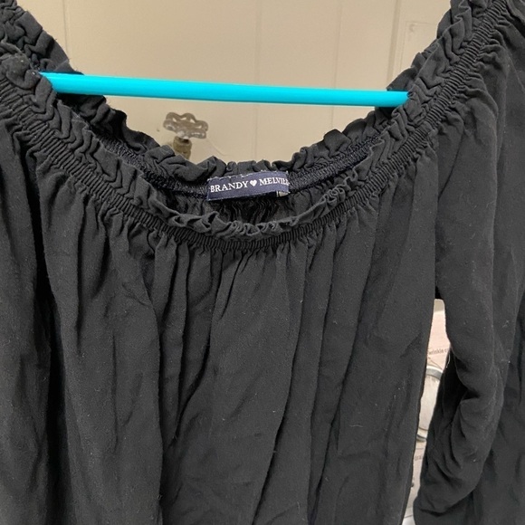 Brandi Melville Small  black shirt cropped $25 - Picture 2 of 4